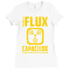 back to the future inspired flux capacitor delorean movie Ladies Fitted T-Shirt