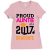 Class of 2017 Proud Auntie Graduation Ladies Fitted T-Shirt
