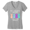 peeps bunnies Women's V-Neck T-Shirt