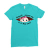 May Peeking Out Baby Girl Ladies Fitted T-Shirt