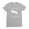 j'peux pas j'ai &eacute;quitation blc Ladies Fitted T-Shirt