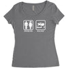 drifting   problem solved mens funny Women's Triblend Scoop T-shirt