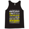 Legends Are Born In August Tank Top