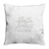 feminist agenda Throw Pillow