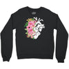 Heart And Flowers Crewneck Sweatshirt