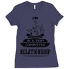 I Am Music Actually In A Very Commited Relationship Ladies Fitted T-Shirt
