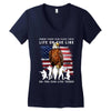 Honor Those Who Place Their Life On The Line Women's V-Neck T-Shirt