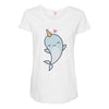 cute kawaii narwhals are cute Maternity Scoop Neck T-shirt