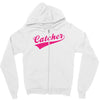 gay pride catcher funny Zipper Hoodie