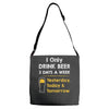 drink beer 3 days a week Adjustable Strap Totes