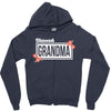 blessed grandma with flower white color Zipper Hoodie
