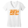 red ginger hair day Women's V-Neck T-Shirt