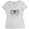 love black Women's Triblend Scoop T-shirt