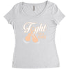 Fight For a Cure Uterine Cancer Awareness Women's Triblend Scoop T-shirt