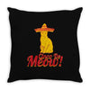 cinco de meow cinco de mayo Throw Pillow
