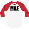 milf man i love fishing t shirt funny outdoors clever humor tee fisher 3/4 Sleeve Shirt