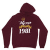 kings are born in 1981 Unisex Hoodie