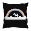 Rainbow Unicorn Throw Pillow