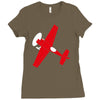 pilot flieger airplane flugzeug extra300 rc flyer Ladies Fitted T-Shirt