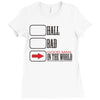 hall bad Ladies Fitted T-Shirt