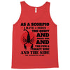 as a scorpio i have 3 sides Tank Top