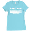 sarcasm now loading mens Ladies Fitted T-Shirt