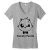 sweaty panda Women's V-Neck T-Shirt
