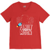 Family Trip To Moon V-Neck Tee