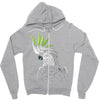 tribal parrot Zipper Hoodie