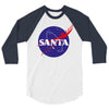 santa nasa 3/4 Sleeve Shirt