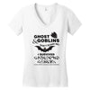 ghost &amp; goblins don't scare me! i survived carcionid cancer please sup Women's V-Neck T-Shirt