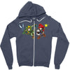 mario vs link Zipper Hoodie