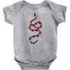snake red black Baby Bodysuit