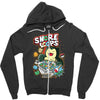 snore loops Zipper Hoodie