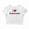I Love Acupuncture Crop Top