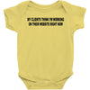 clients think i'm working web site design funny computer nerd geek shi Baby Onesie