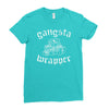 gangsta wrapper Ladies Fitted T-Shirt