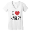 i love harley Women's V-Neck T-Shirt