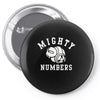 mighty numbers Pin-back button