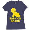 baby on board ! Ladies Fitted T-Shirt