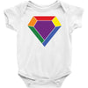 Rainbow LGBT Diamond Baby Onesie