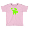 android eats apple Toddler T-shirt