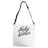 nasty woman Adjustable Strap Totes