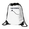 i have potential energy Drawstring Bags
