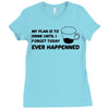 my plan humour Ladies Fitted T-Shirt