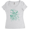 green vigilance Women's Triblend Scoop T-shirt