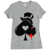 poker hat ace of spades Ladies Fitted T-Shirt