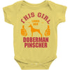 This Girl Loves Her Doberman Pinscher Baby Onesie