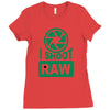 i shoot raw photography camera photograph Ladies Fitted T-Shirt
