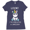 look i've created a unicorn Ladies Fitted T-Shirt